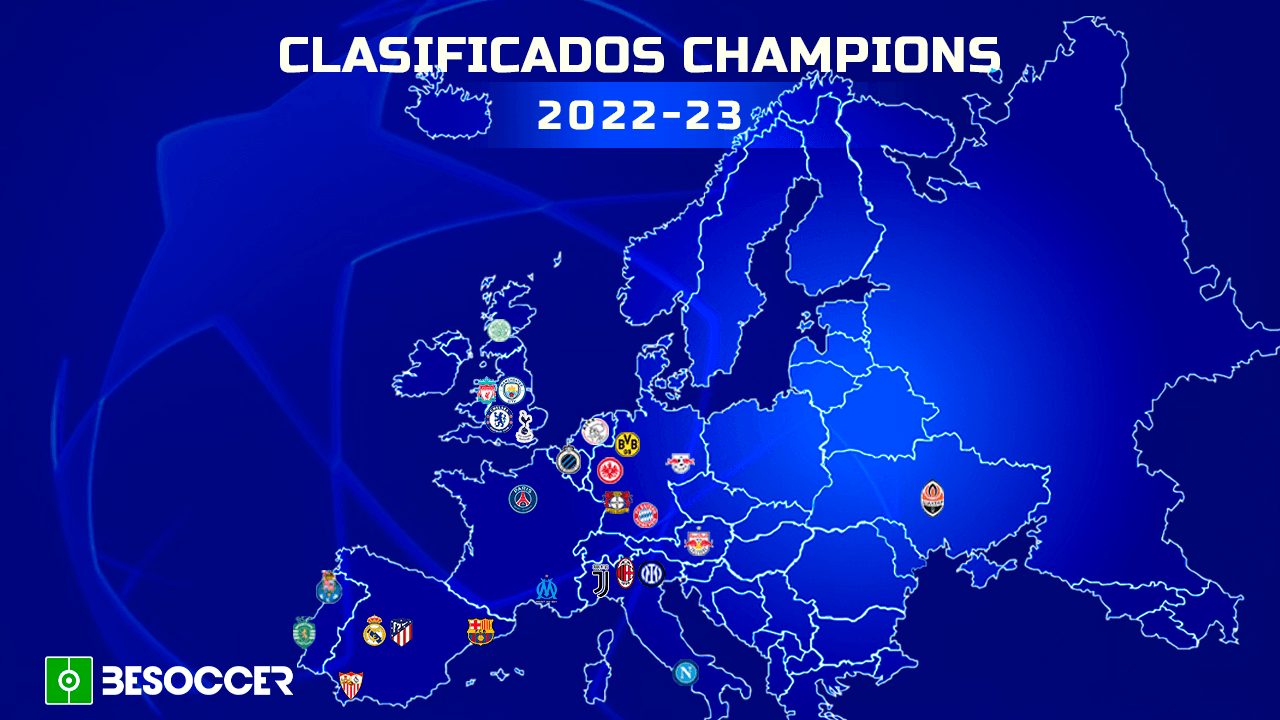 Estos son los equipos de la Champions League 2022-23