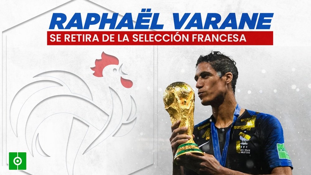 OFICIAL: Varane se retira de la Selección Francesa. AFP