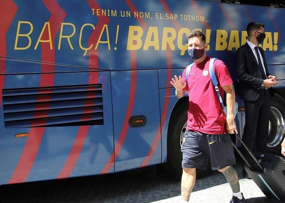 Messi se ausentó de las pruebas al considerar que ya es agente libre. EFE