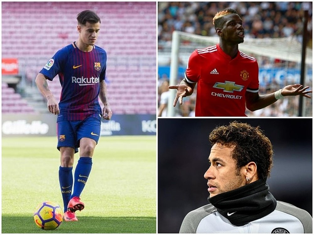 Coutinho, Pogba and Neymar. BeSoccer