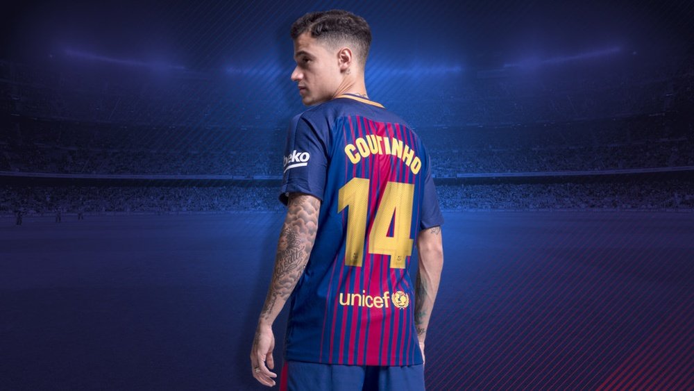Coutinho, o novo camisa 14 do Barça. FCB