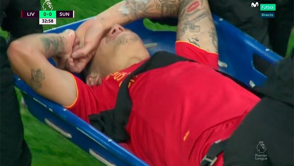 Coutinho abandonó el terreno de juego llorando y con gestos de tremendo dolor. M+Fútbol