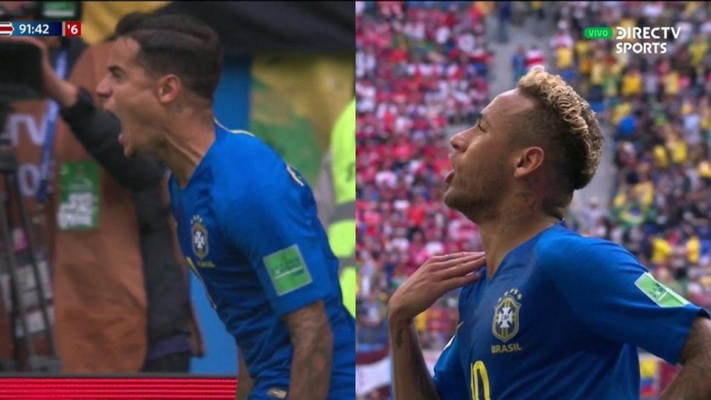 Coutinho and Neymar both scored in extra-time. BeSoccer/DirecTVSports