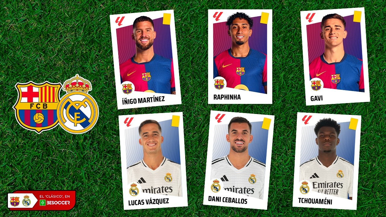 Los 7 apercibidos que se pueden perder el último 'Clásico'. EFE