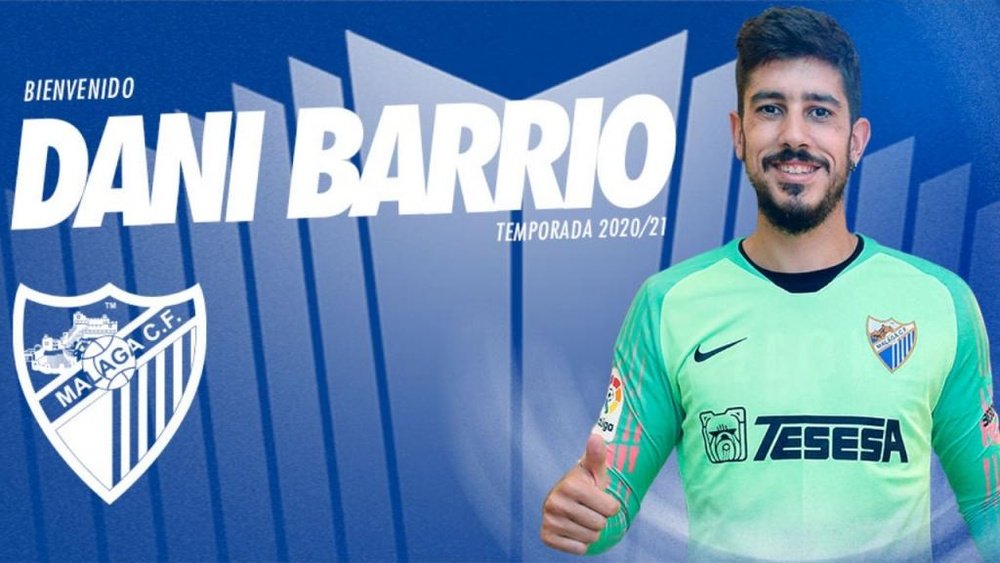 Dani Barrio también llega al Málaga. Twitter/MalagaCF