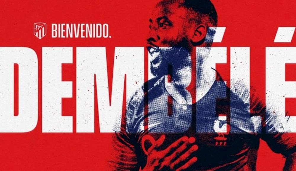 Dembélé all'Atletico Madrid. Twitter/Atletico