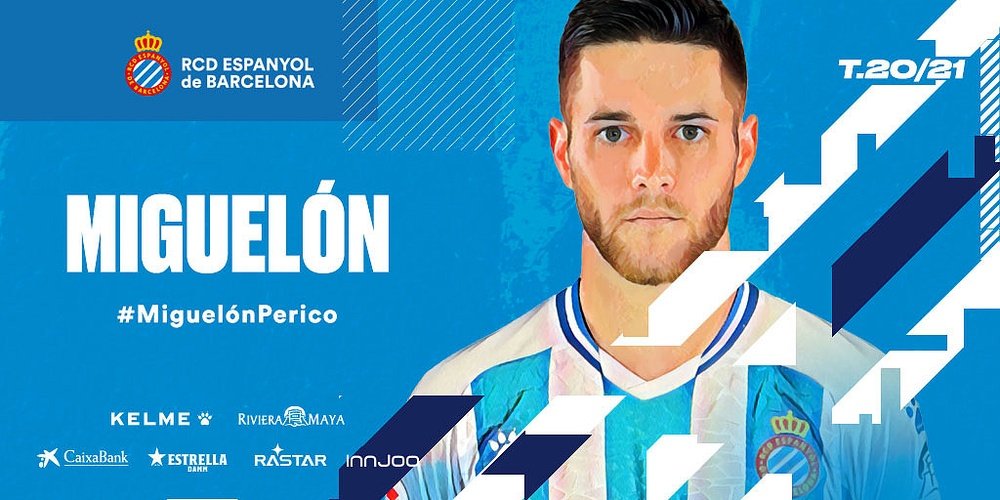 El lateral es el segundo fichaje estival de los 'pericos'. Twitter/RCDEspanyol