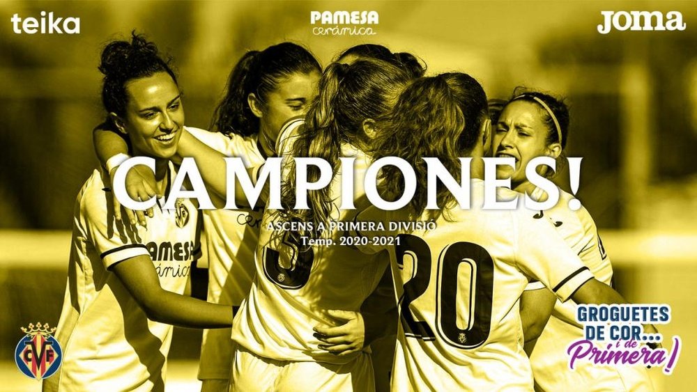 El Villarreal Femenino ya es de Primera. VillarrealCF