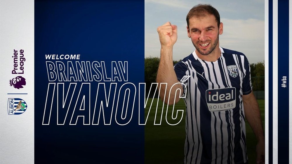 Ivanovic regresa a la Premier League. Twitter/WBA