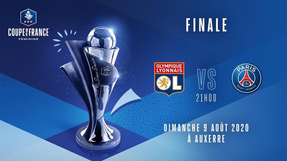 Lyon y PSG se medirán el 9 de agosto en Auxerre. Twitter/coupedefrance