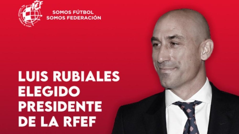 Rubiales, presidente de la RFEF hasta 2024. Twitter/RFEF
