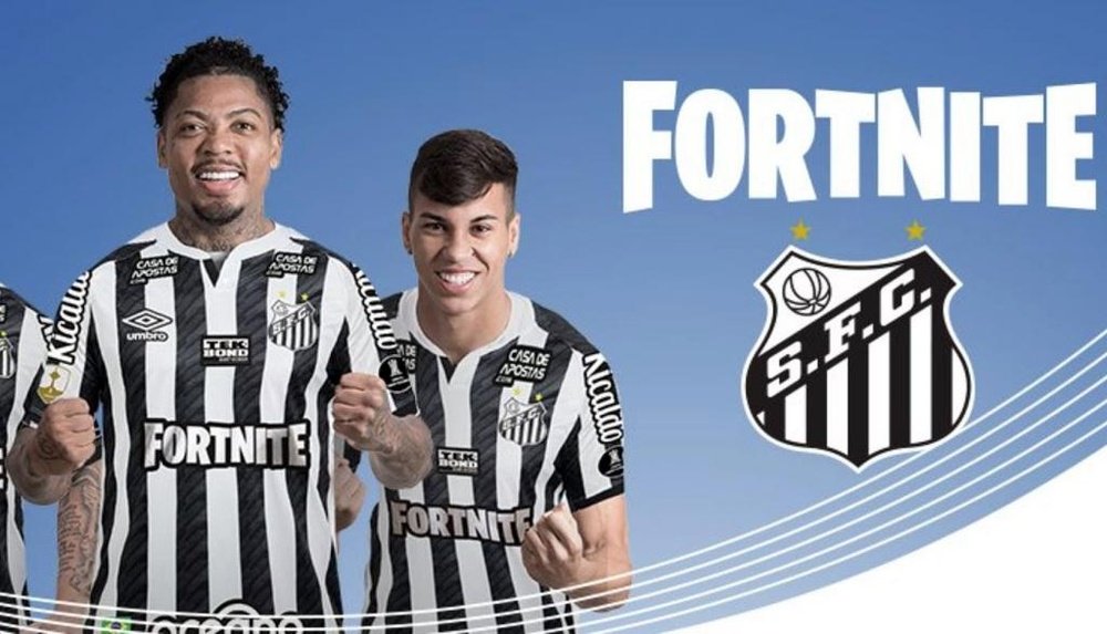 Santos llevará el logo del videojuego en su camiseta. Twitter/SantosFC