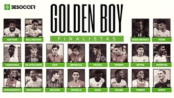 Estos son los 20 finalistas del Golden Boy 2021. BeSoccer