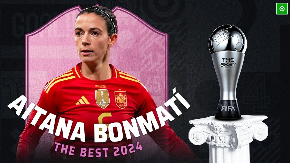 Aitana Bonmati picked up the women's prize for the second time. AFP