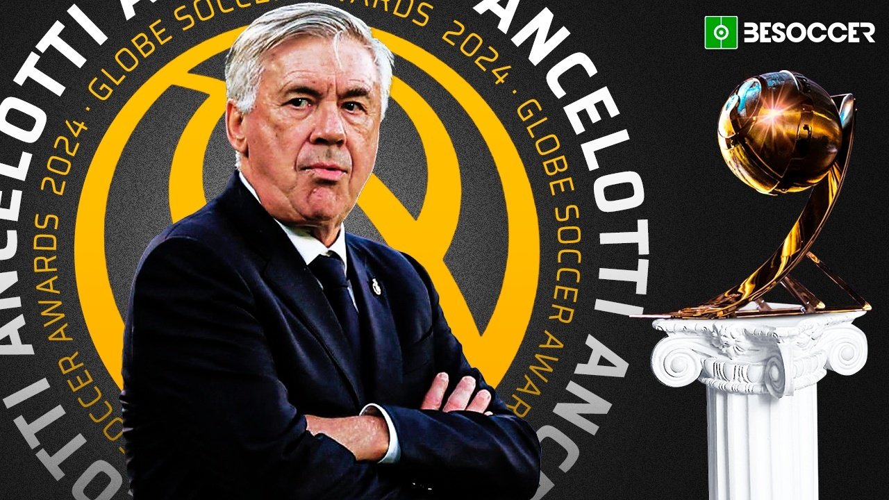 Ancelotti gana el Globe Soccer a mejor entrenador. BeSoccer