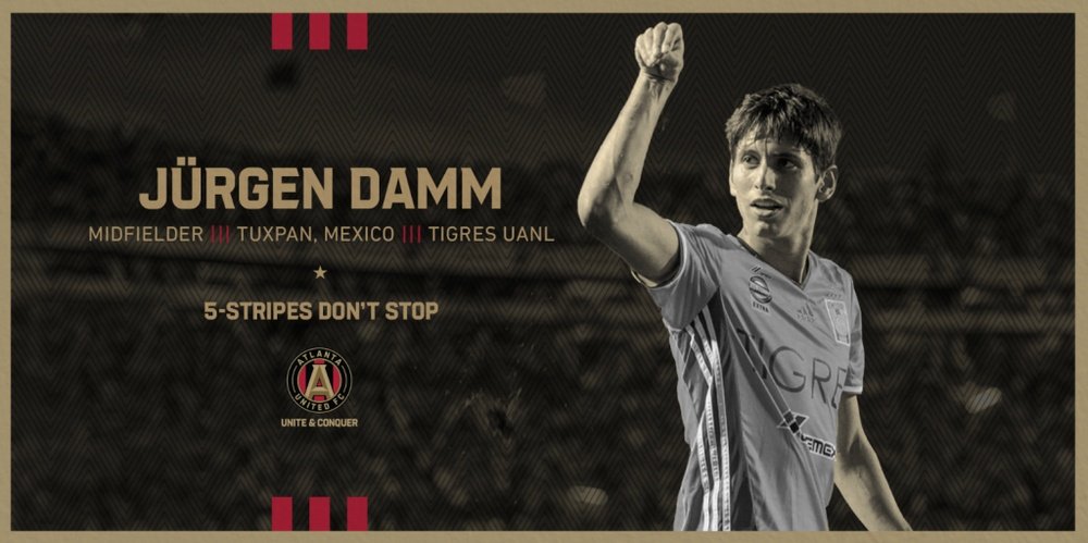 Jürgen Damm se fue a la MLS. Twitter/ATLUTD