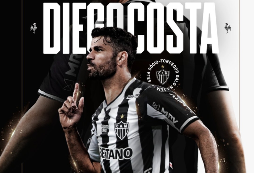 OFFICIEL : Diego Costa rejoint l'Atlético Mineiro. Twitter/Atletico