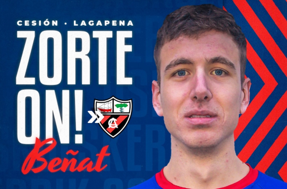 Beñat Garro se marcha cedido al Arenas de Getxo. Twitter/SDAmorebieta