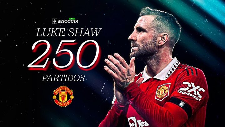 Shaw cumple 250 partidos con el Manchester United