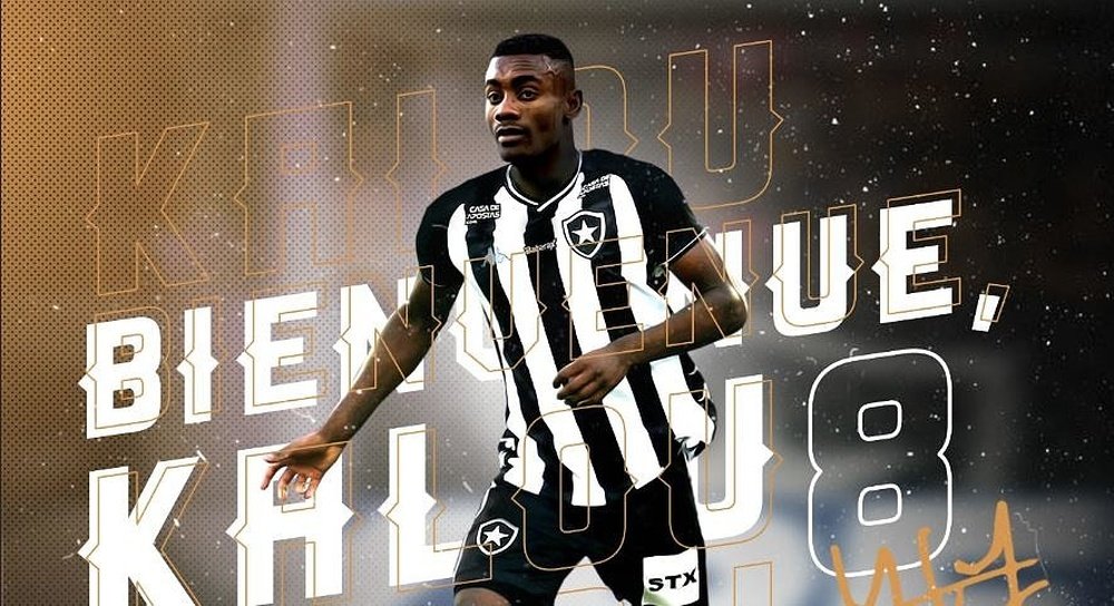 Salomon Kalou ficha por el Botafogo. Twitter/Botafogo