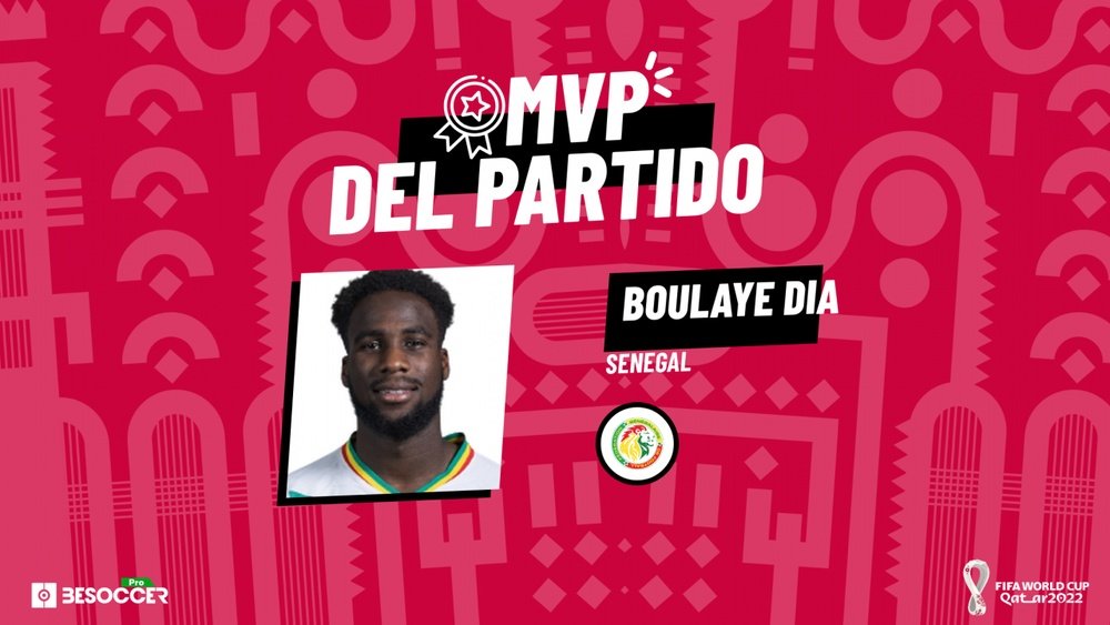 Boulaye Dia fue nombrado 'MVP' ante Catar. BeSoccer