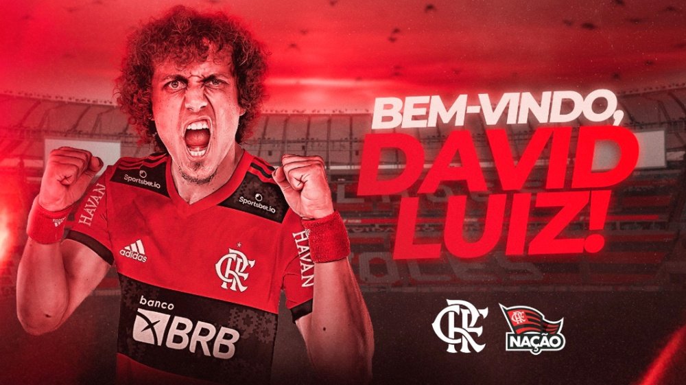 David Luiz signe à Flamengo. Flamengo