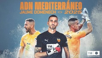 Domènech renueva con el Valencia hasta 2025. Valencia CF