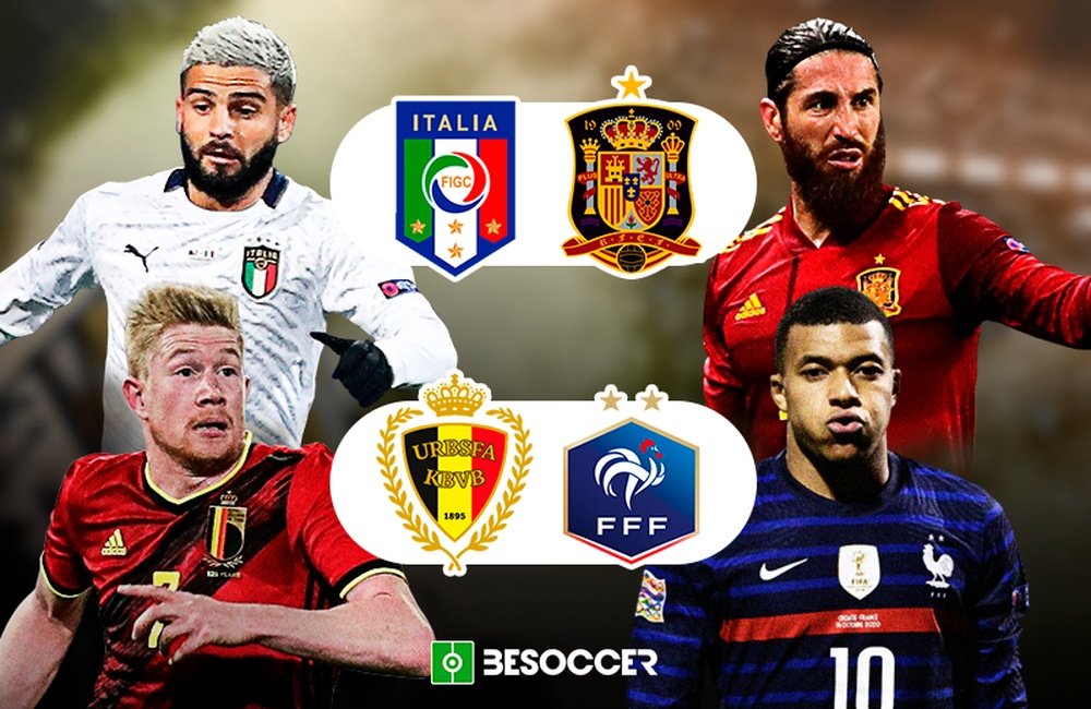 Bélgica, Espanha, França e Itália esperam até outubro para disputar a Liga das Nações. BeSoccer