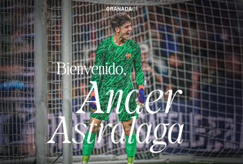 Ander Astralaga, cedido al Granada hasta final de temporada. Granada CF