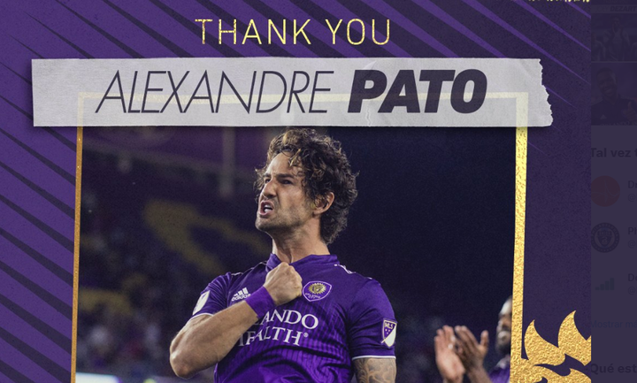 Pato anuncia saída do Orlando City. Captura/OrlandoCity