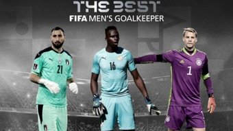 Donnarumma, Mendy e Neuer, finalistas do Prêmio The Best de melhor goleiro de 2021. FIFA