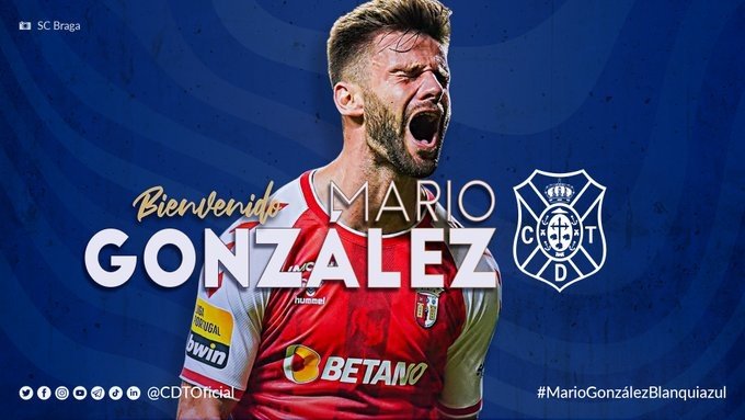 El Tenerife apuntala su ataque con Mario González