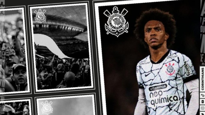 Corinthians oficializó un secreto a voces: Willian, nuevo jugador del 'Timao'. Twitter/Corinthians