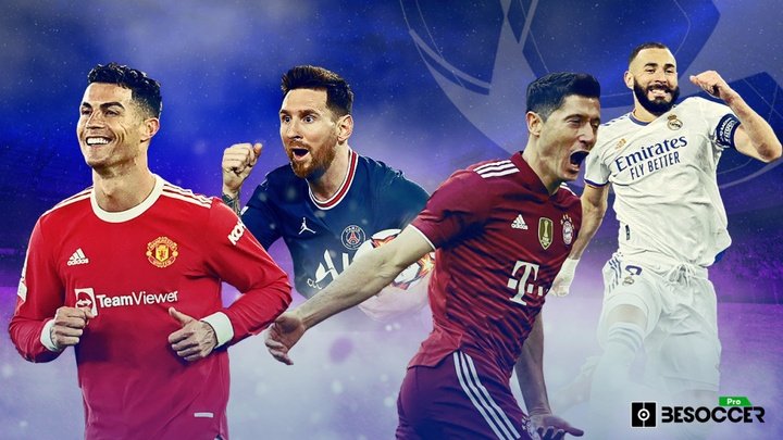 Los máximos goleadores históricos de la Champions League
