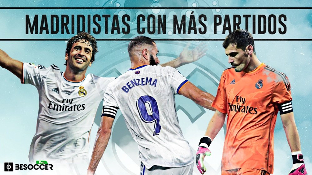 Los jugadores con más partidos en la historia del Real Madrid. BeSoccer Pro