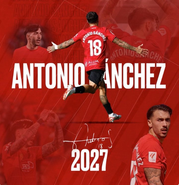 Antonio Sánchez renueva hasta el 30 de junio de 2027. RCD_Mallorca