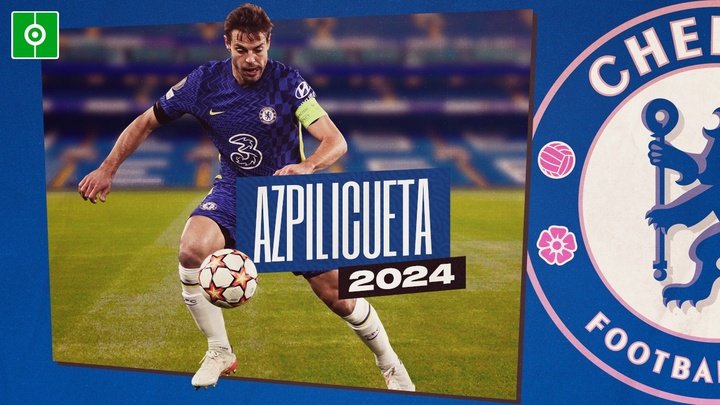 Officiel : César Azpilicueta prolonge jusqu'en 2024 à Chelsea