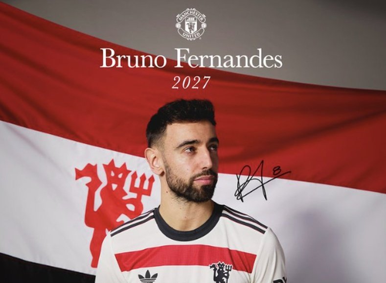 Bruno Fernandes seguirá en el Manchester United. ManUtd