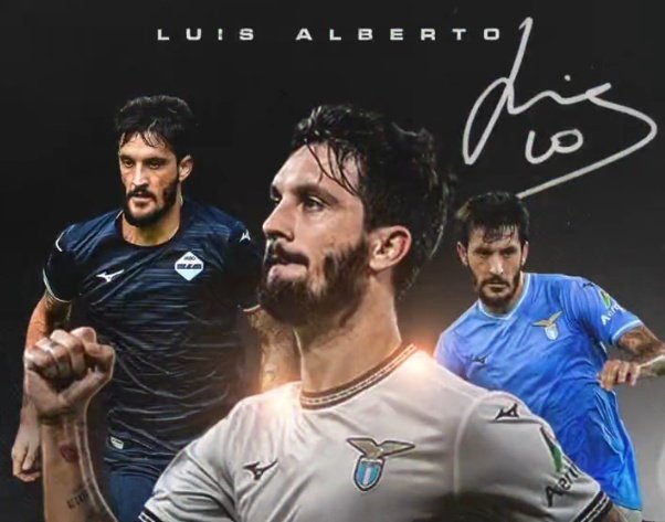 Luis Alberto ha rinnovato con la Lazio. OfficialSSLazio