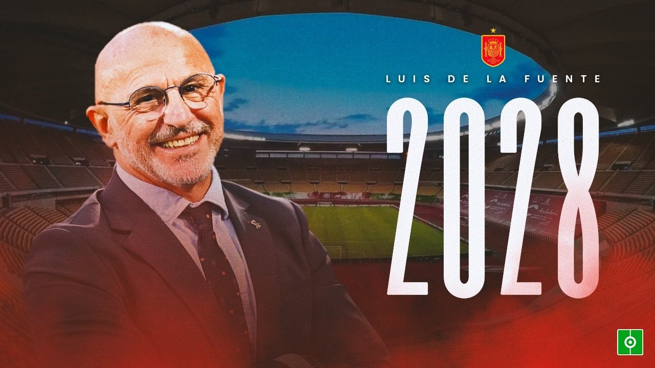 The Royal Spanish Football Federation announced on Monday the renewal of national team coach Luis de la Fuente's contract. The coach, who won the last European Championship, has extended his contract until 2028.