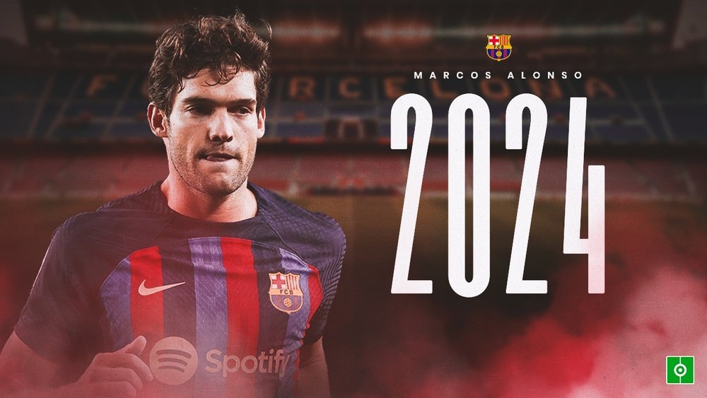 Marcos Alonso rinnova con il Barça fino al 2024. BeSoccer