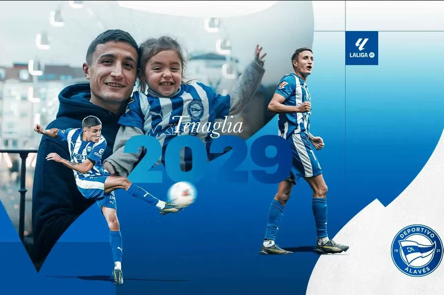 El Alavés se asegura a Tenaglia hasta 2029