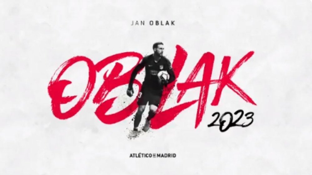 Atlético de Madrid blinda Oblak até 2023. Atleti