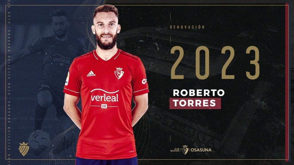 Osasuna Renew Roberto Torres Until 23