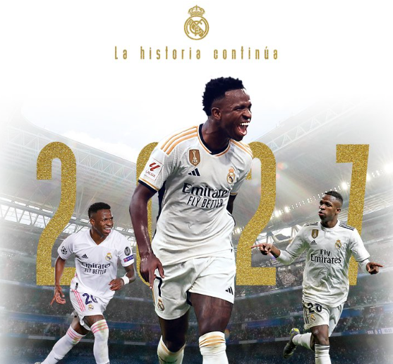 Vinicius Renova Com O Real Madrid Até 2027