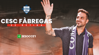 Cesc Fàbregas comunicó este sábado su retirada del fútbol profesional con 36 años. El campeón del mundo en Sudáfrica arrancará su etapa como entrenador del Como B, filial del último equipo de su carrera deportiva.