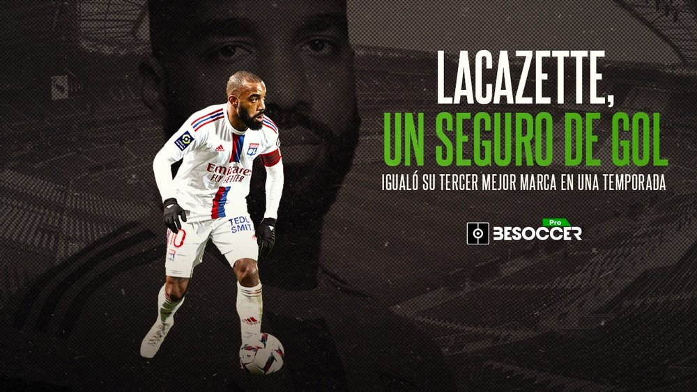 Lacazatte igualó su tercer mejor marca goleadora a nivel clubes. BeSoccerPro