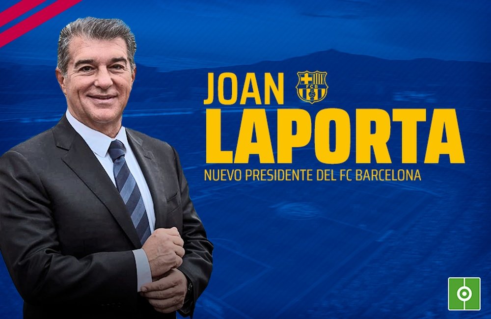 Joan Laporta, novo presidente do Barça. BeSoccer