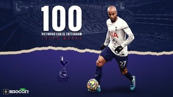 100 triunfos de Moura con el Tottenham. BeSoccer Pro