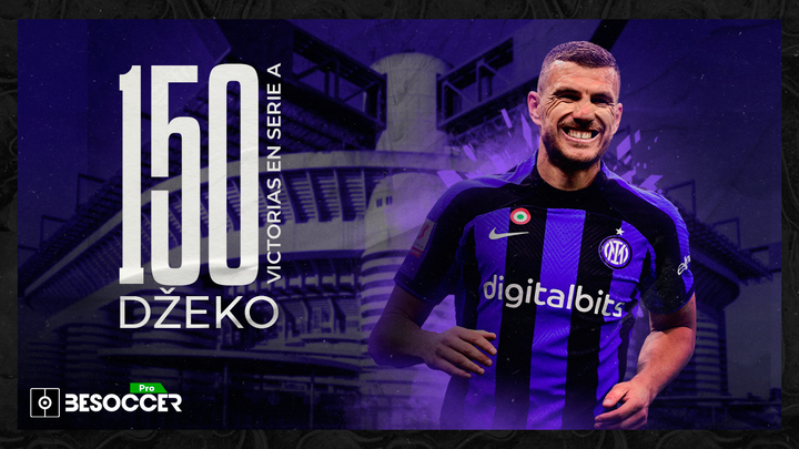 Héroe bosnio: Dzeko celebró sus 150 victorias en Serie A